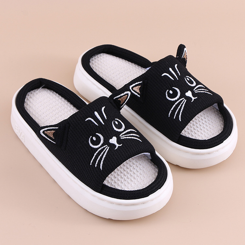 Mule Slip On - Platform Slippers Women Home Flat Spring