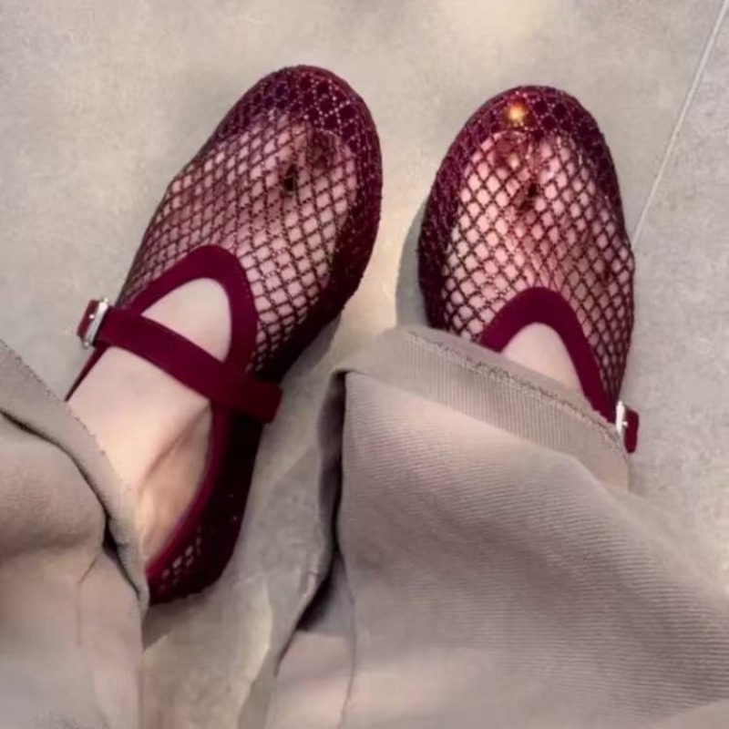 Mule Slip On - Hollow Rhinestone Baotou Sandals Women 2026