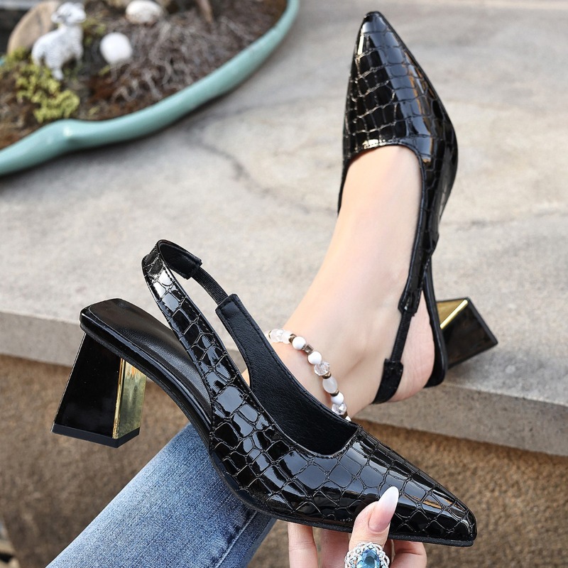 Summer High Heels Sandals Wome - Women'S Shoes Round Toe recension och pris