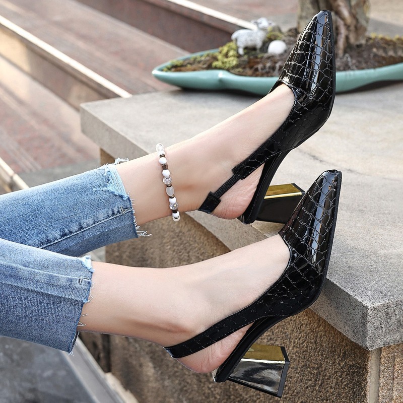 Summer High Heels Sandals Wome - Women'S Shoes Round Toe recension och pris