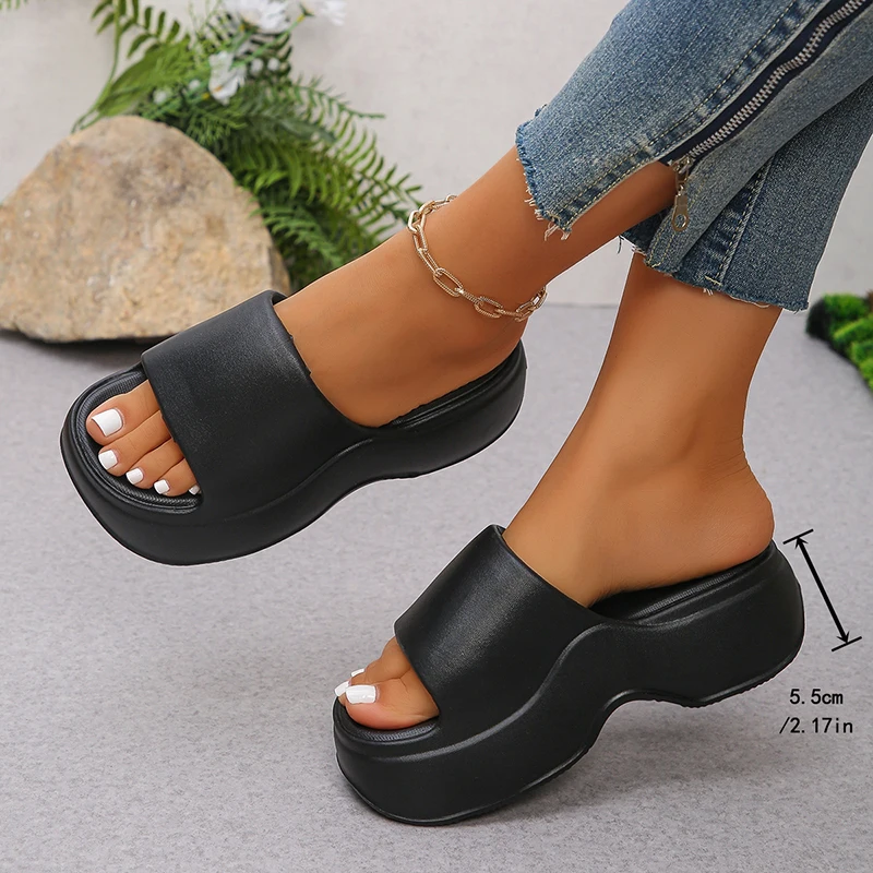 Chunky Platform Slippers for W - Women Shoes Wedges recension och pris
