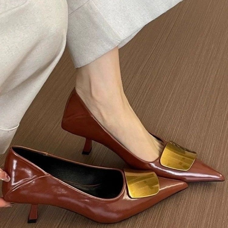 2025 French Pointed Toe Heels  - Court Heel Pointed recension och pris