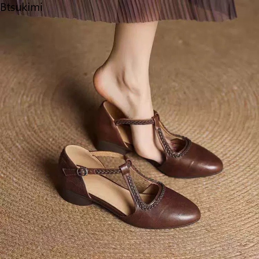 New Summer Women's Retro Hollo - Shoes Women Pumps recension och pris