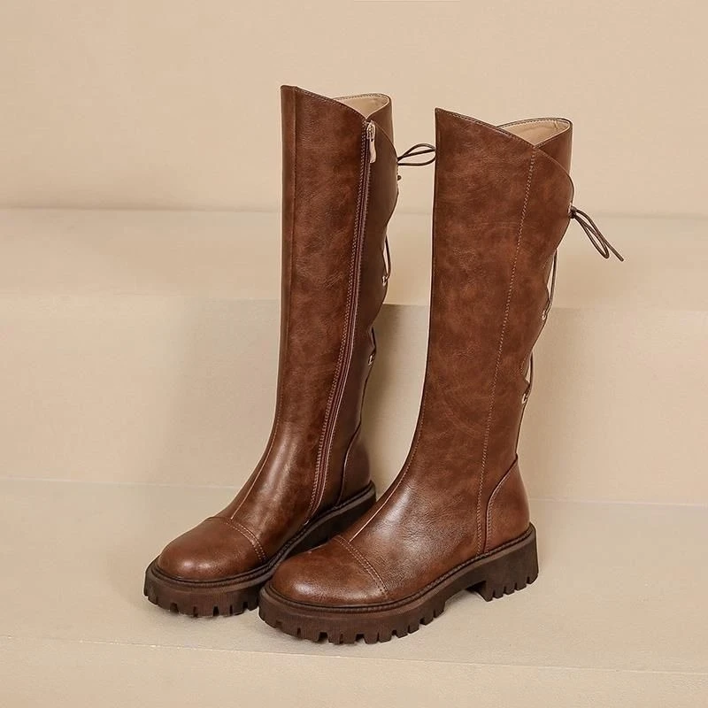 Brown Leather Platform Women's - Women Shoes Sale recension och pris