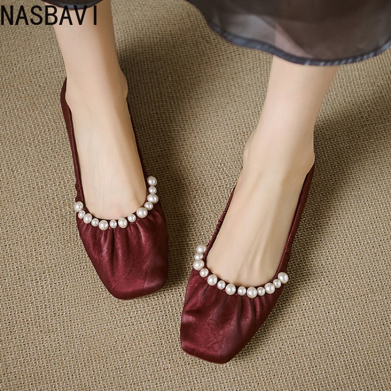NASBAVI Soft Bottom Low Heel W - Women'S Shoes Round Toe recension och pris