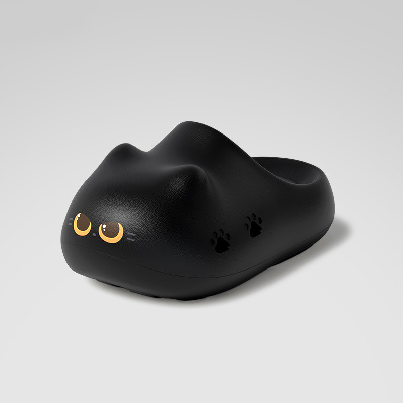 2026 New Black Cat Slippers Wi - Mule Slip On recension och pris