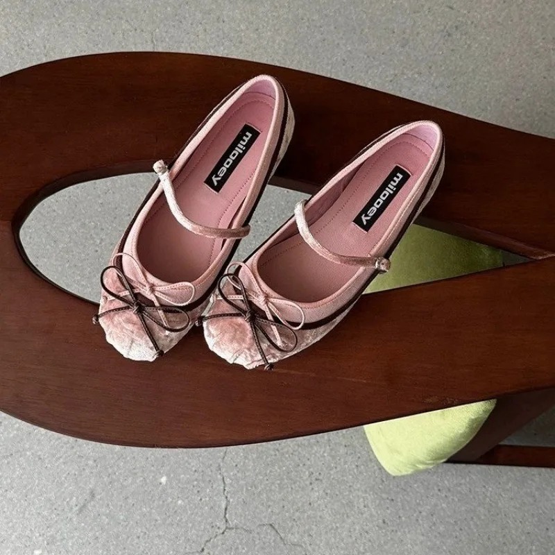 2026French Flat Bottomed Rotun - Women'S Shoes Round Toe recension och pris