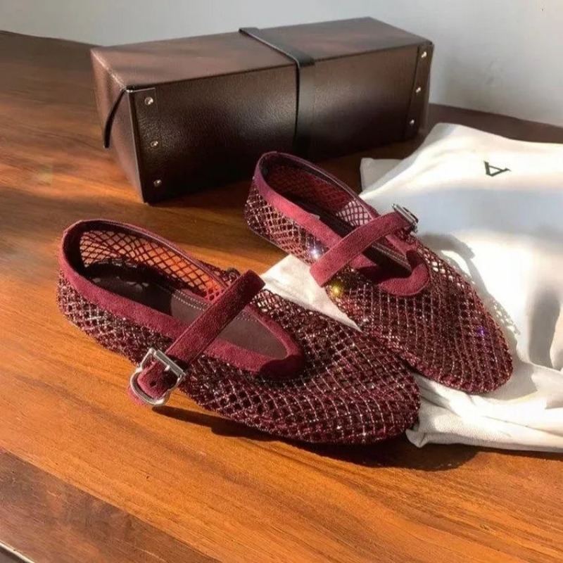 Hollow Rhinestone Baotou Sanda - Mule Slip On recension och pris