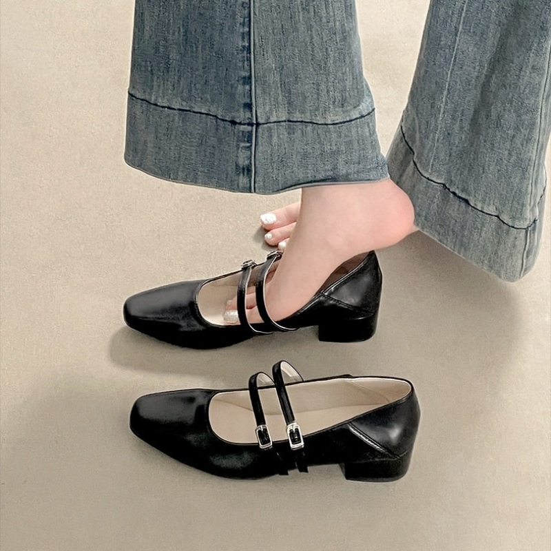 Square Toe Low Heel Women Silv - Shoes Women Pumps recension och pris