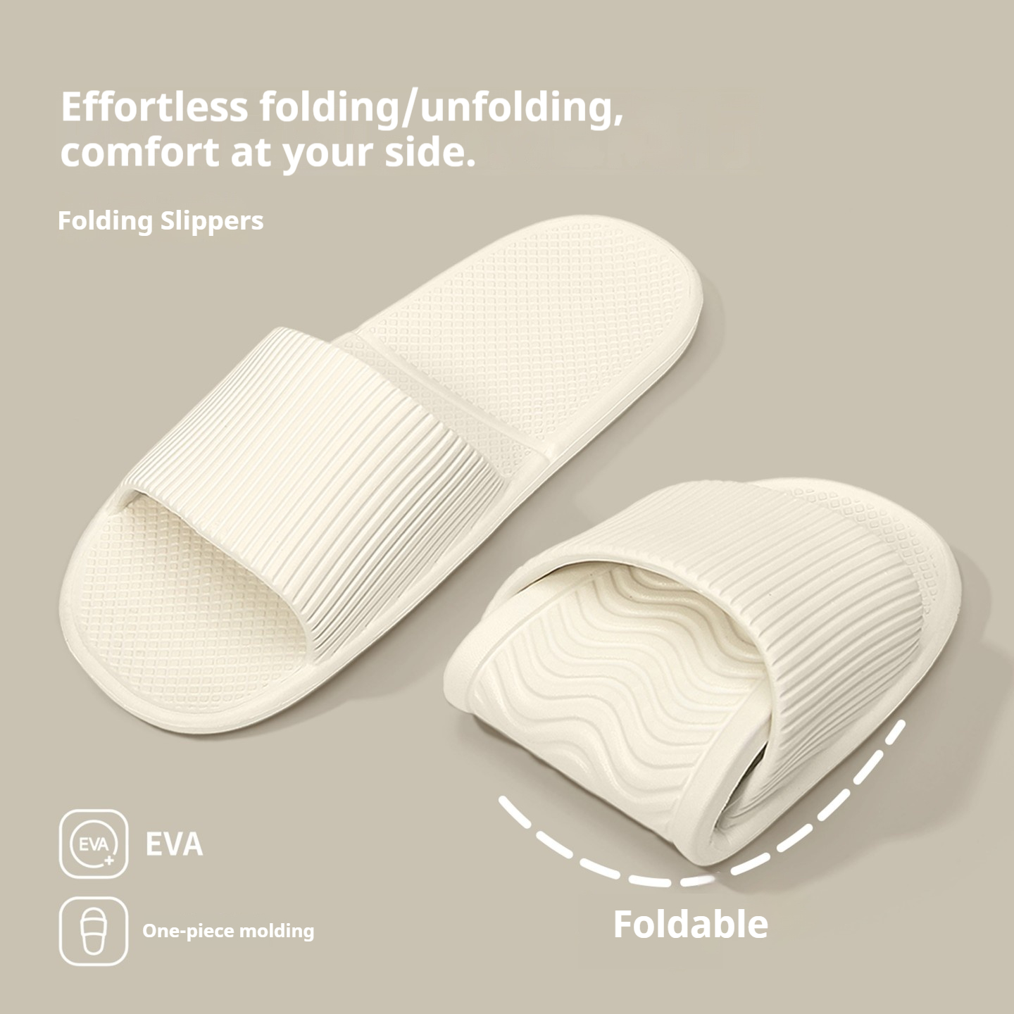 One-piece Mold Foldable Slides - Mule Slip On recension och pris
