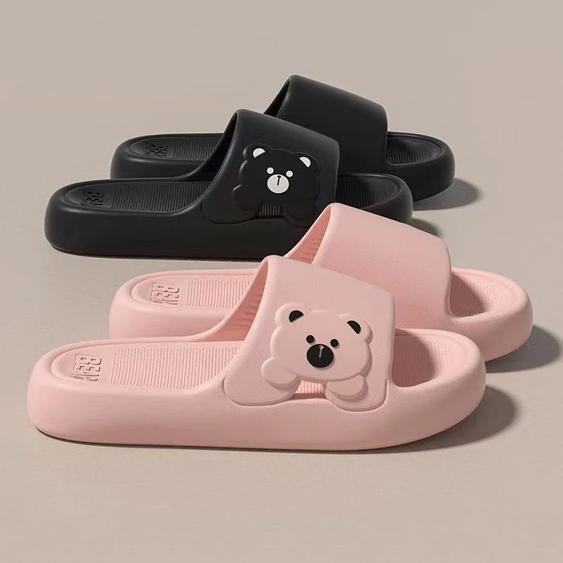 Slippers Bathroom Cartoon Bear - Mule Slip On recension och pris