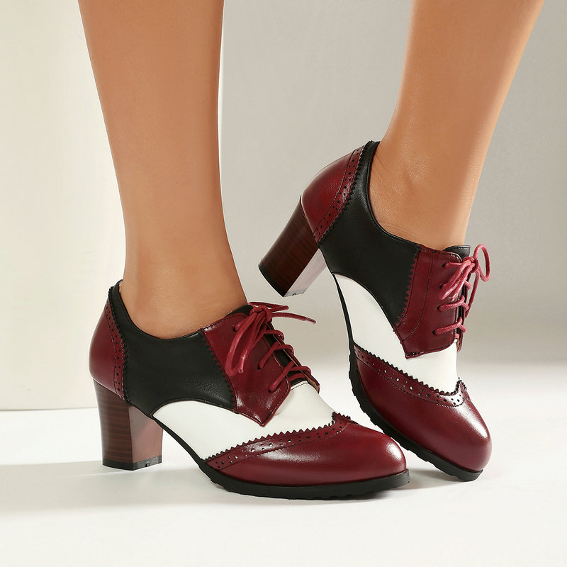 Vintage Two Tone Brogue Oxford - Women'S Xti Shoes recension och pris