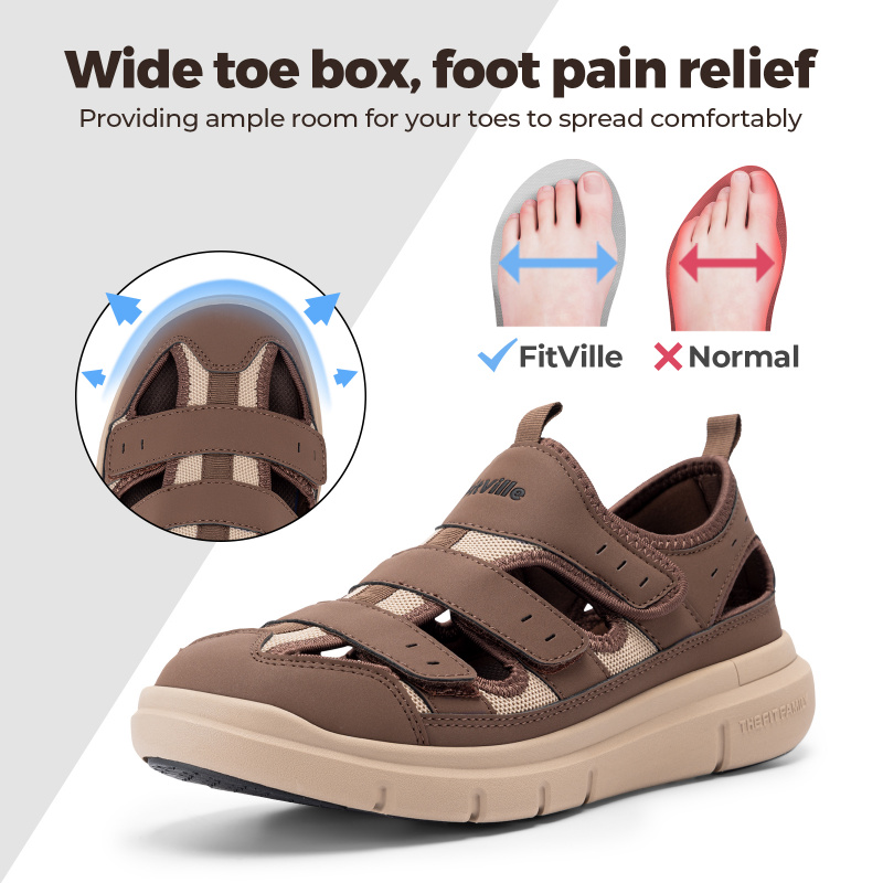 Summer Men'S Sandals Widened D - Women'S Shoes With Plantar Fasciitis recension och pris