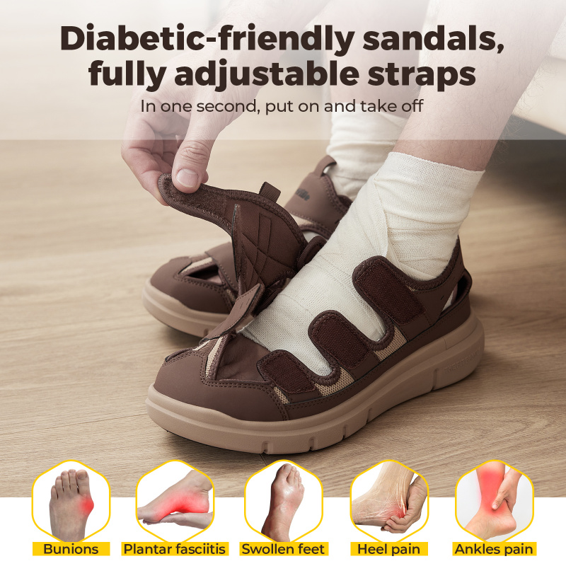 Summer Men'S Sandals Widened D - Women'S Shoes With Plantar Fasciitis recension och pris